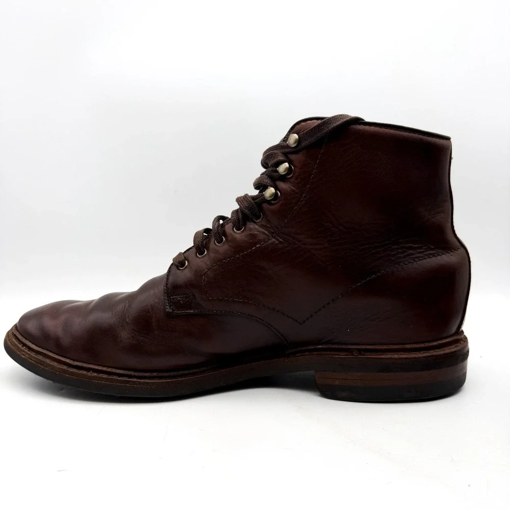 ALLEN EDMONDS Made In USA HIGGINS MILL Lace Derby Boot Chromexcel 11 D 7562